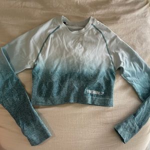 Gymshark cropped workout long sleeve